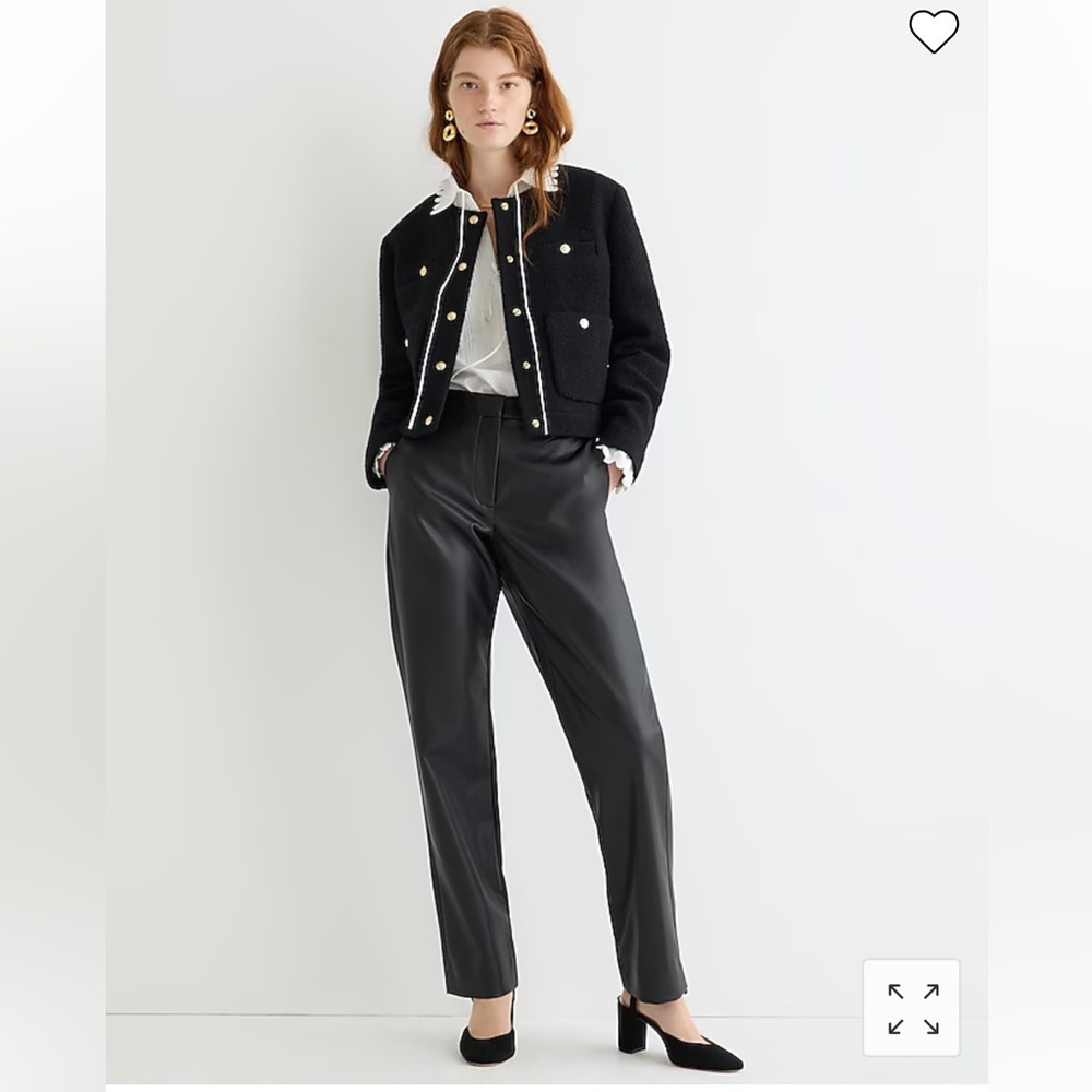 NWT Faux Leather Jcrew Pant